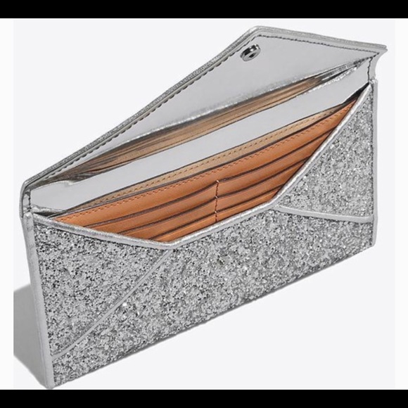 Tory Burch Silver Glitter Wallet - Picture 5 of 8